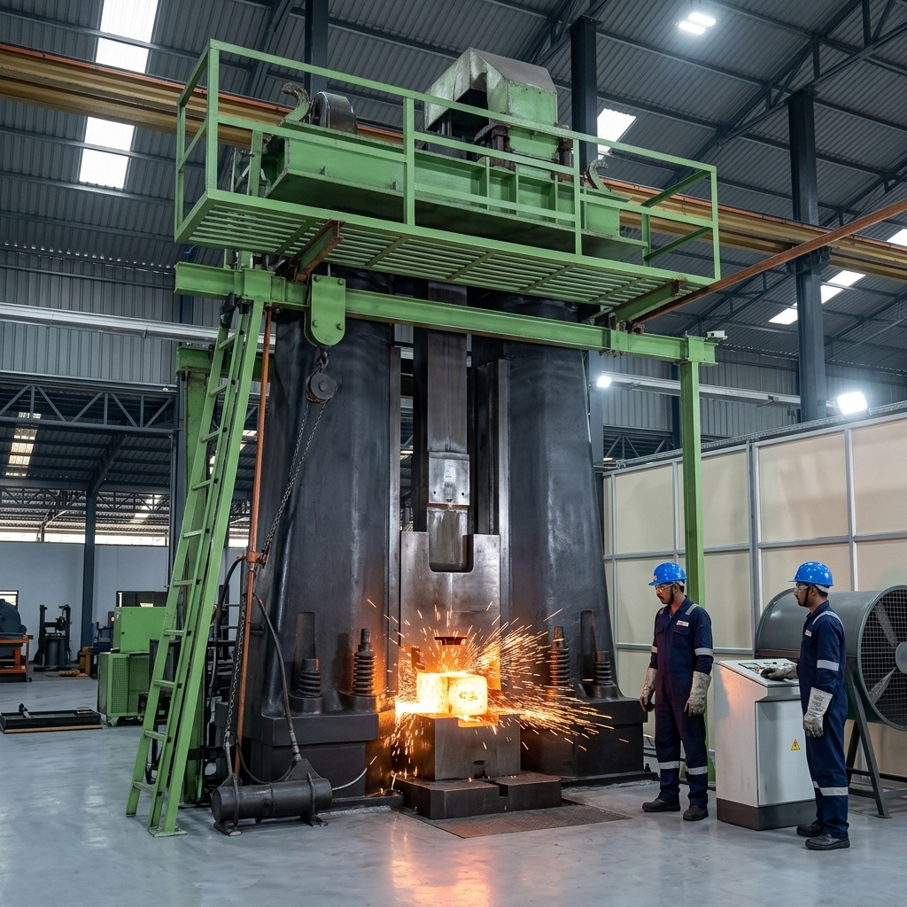 High capacity 1000T forging press and 3T hammer at Advance Forgings plant