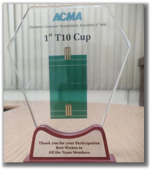 ACMA 1st T10 Cup Trophy award