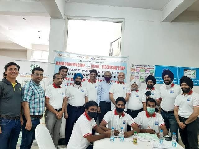 Free Blood Donation, Dental and Eye Checkup Camp organized by Advance Forgings