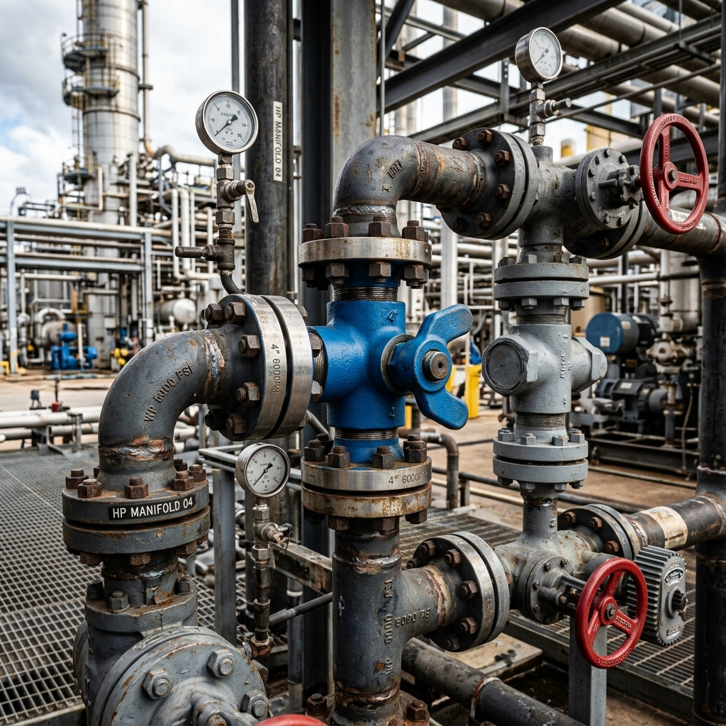 Industrial pipework for oil and gas forged fittings